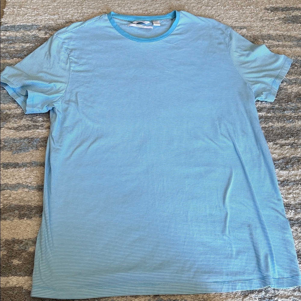 Calvin Klein Aqua Striped Tee